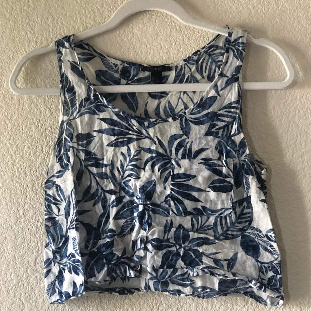 Tropical Print H&M Crop Top